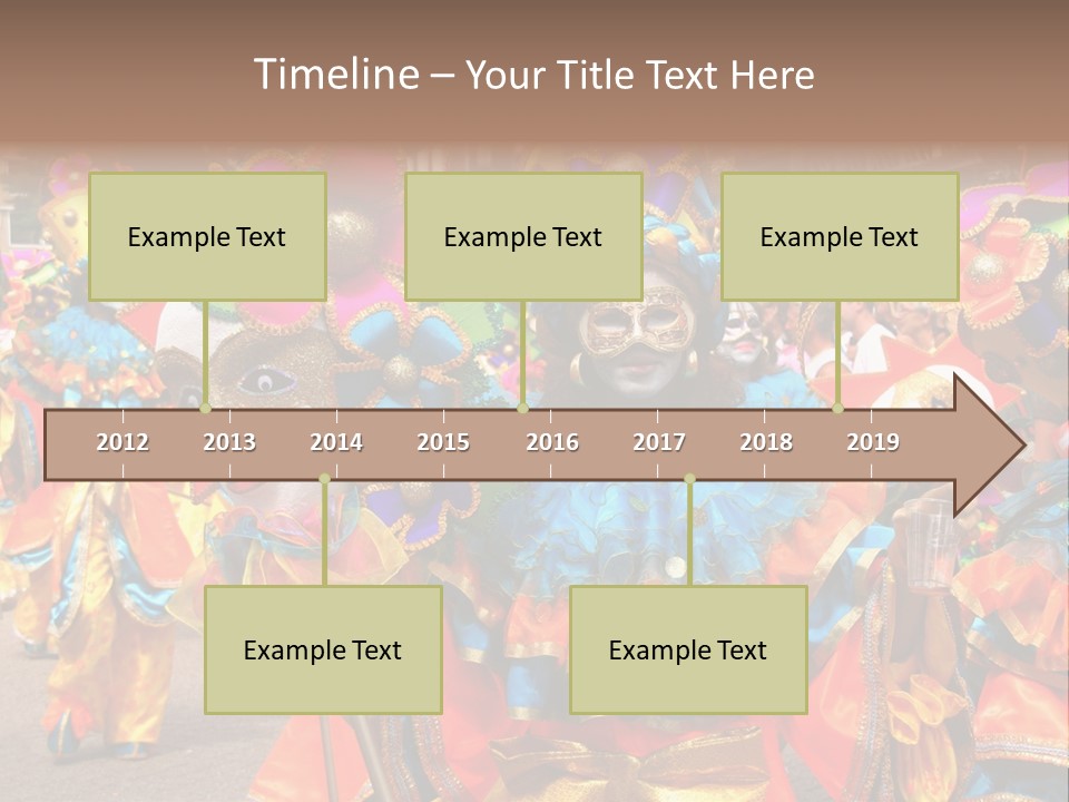 Rotterdam, Holland - July 25: Dancers In The Parade Of The Annual Summer Carnival In Rotterdam On July 25, 2009 In Rotterdam, Holland PowerPoint Template