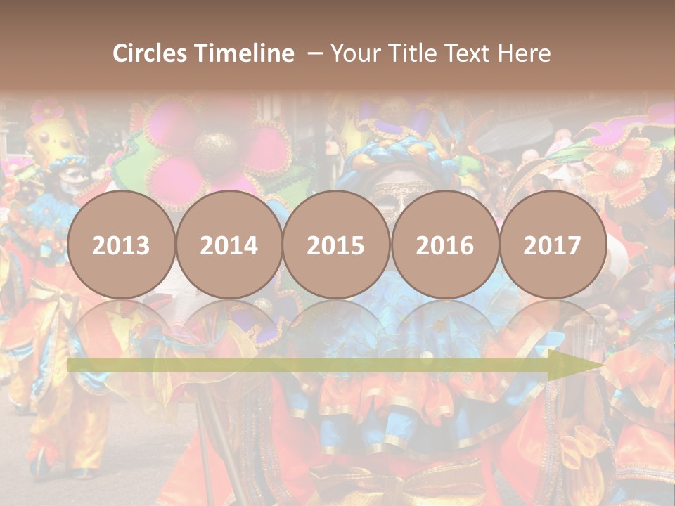 Rotterdam, Holland - July 25: Dancers In The Parade Of The Annual Summer Carnival In Rotterdam On July 25, 2009 In Rotterdam, Holland PowerPoint Template