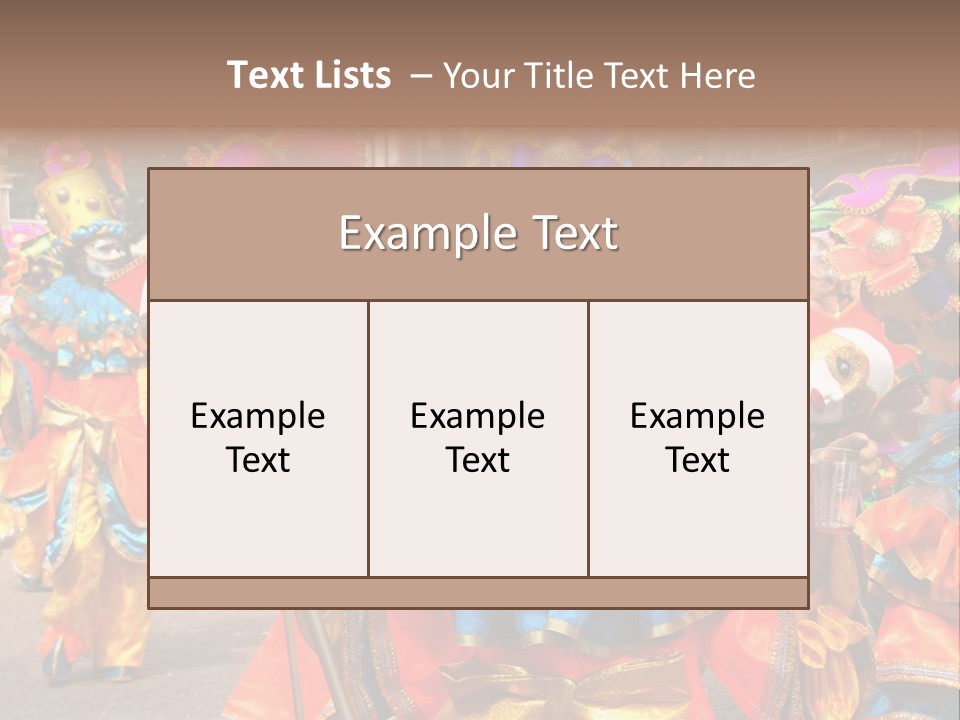 Rotterdam, Holland - July 25: Dancers In The Parade Of The Annual Summer Carnival In Rotterdam On July 25, 2009 In Rotterdam, Holland PowerPoint Template