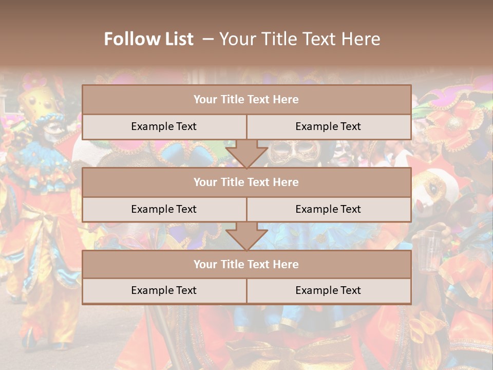 Rotterdam, Holland - July 25: Dancers In The Parade Of The Annual Summer Carnival In Rotterdam On July 25, 2009 In Rotterdam, Holland PowerPoint Template