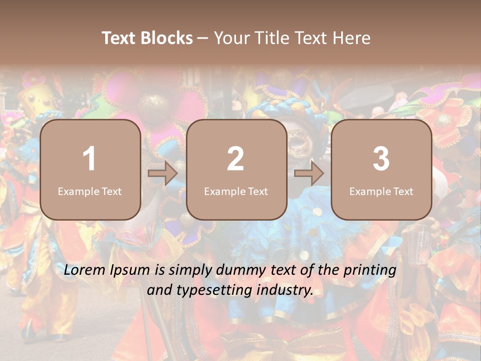 Rotterdam, Holland - July 25: Dancers In The Parade Of The Annual Summer Carnival In Rotterdam On July 25, 2009 In Rotterdam, Holland PowerPoint Template