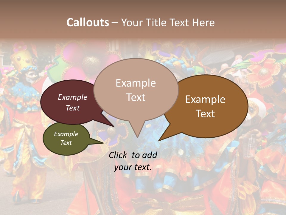 Rotterdam, Holland - July 25: Dancers In The Parade Of The Annual Summer Carnival In Rotterdam On July 25, 2009 In Rotterdam, Holland PowerPoint Template