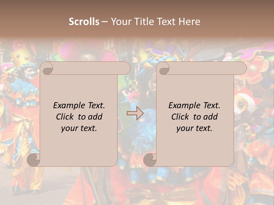 Rotterdam, Holland - July 25: Dancers In The Parade Of The Annual Summer Carnival In Rotterdam On July 25, 2009 In Rotterdam, Holland PowerPoint Template