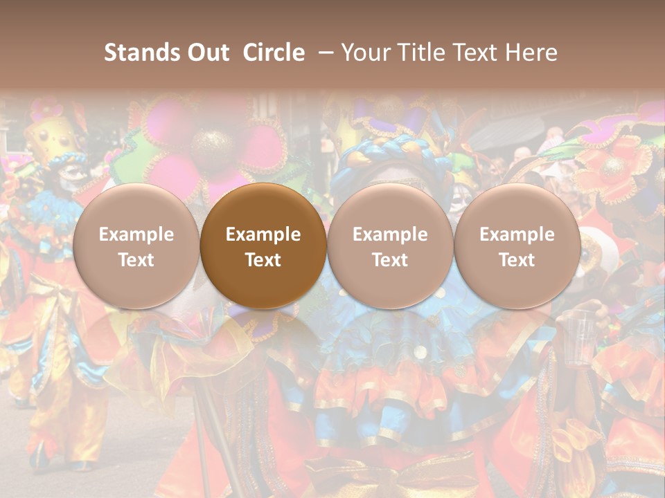 Rotterdam, Holland - July 25: Dancers In The Parade Of The Annual Summer Carnival In Rotterdam On July 25, 2009 In Rotterdam, Holland PowerPoint Template