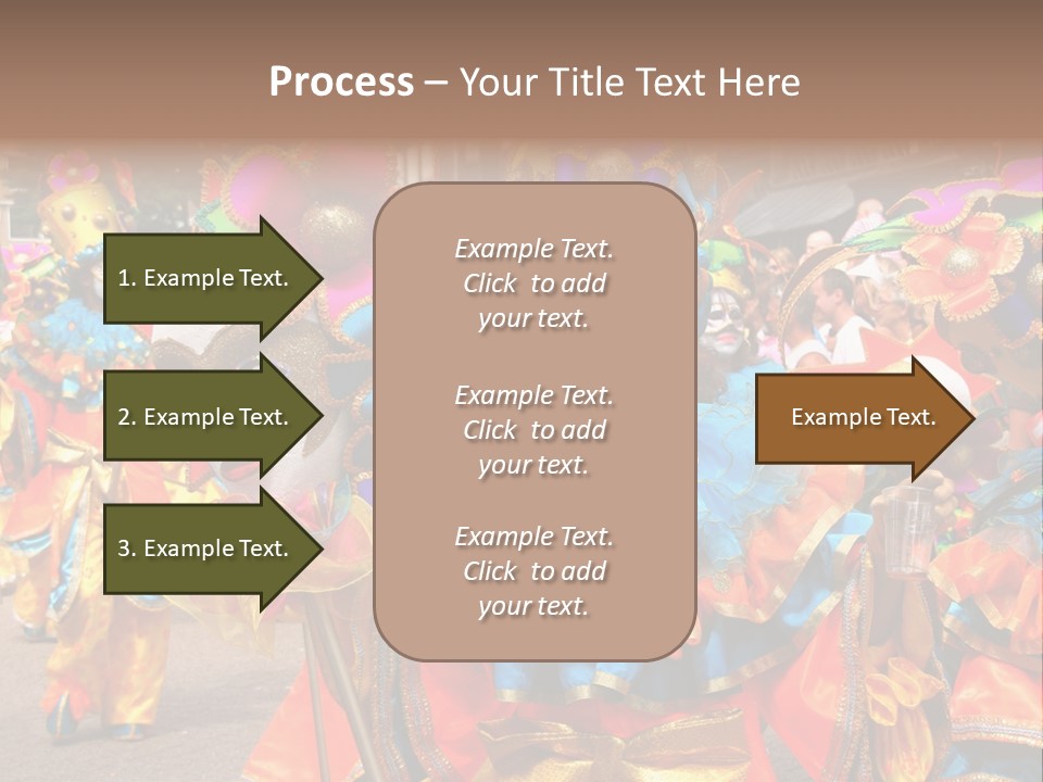 Rotterdam, Holland - July 25: Dancers In The Parade Of The Annual Summer Carnival In Rotterdam On July 25, 2009 In Rotterdam, Holland PowerPoint Template