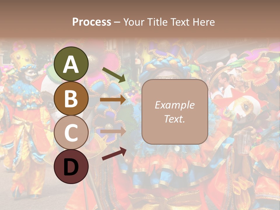 Rotterdam, Holland - July 25: Dancers In The Parade Of The Annual Summer Carnival In Rotterdam On July 25, 2009 In Rotterdam, Holland PowerPoint Template