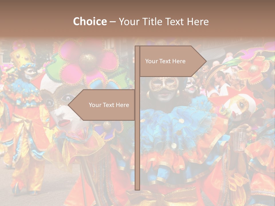 Rotterdam, Holland - July 25: Dancers In The Parade Of The Annual Summer Carnival In Rotterdam On July 25, 2009 In Rotterdam, Holland PowerPoint Template