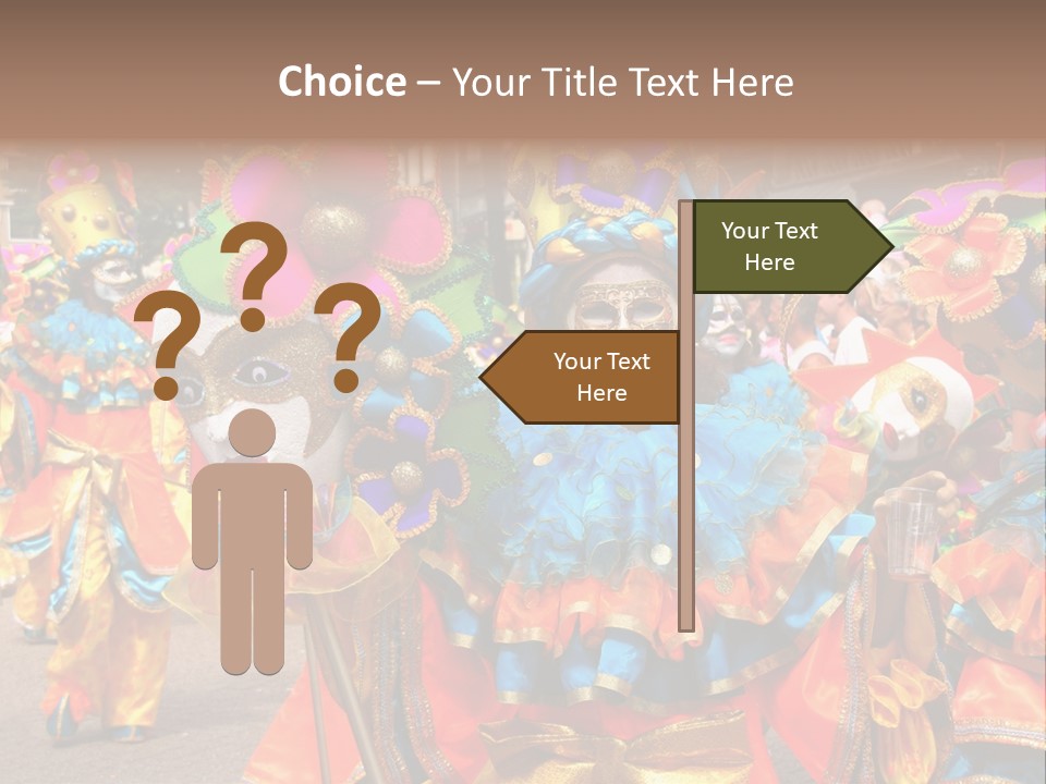 Rotterdam, Holland - July 25: Dancers In The Parade Of The Annual Summer Carnival In Rotterdam On July 25, 2009 In Rotterdam, Holland PowerPoint Template