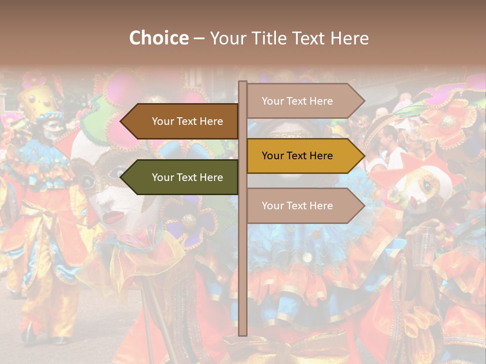 Rotterdam, Holland - July 25: Dancers In The Parade Of The Annual Summer Carnival In Rotterdam On July 25, 2009 In Rotterdam, Holland PowerPoint Template