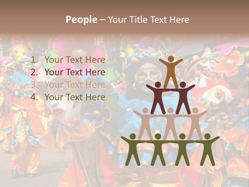 Rotterdam, Holland - July 25: Dancers In The Parade Of The Annual Summer Carnival In Rotterdam On July 25, 2009 In Rotterdam, Holland PowerPoint Template