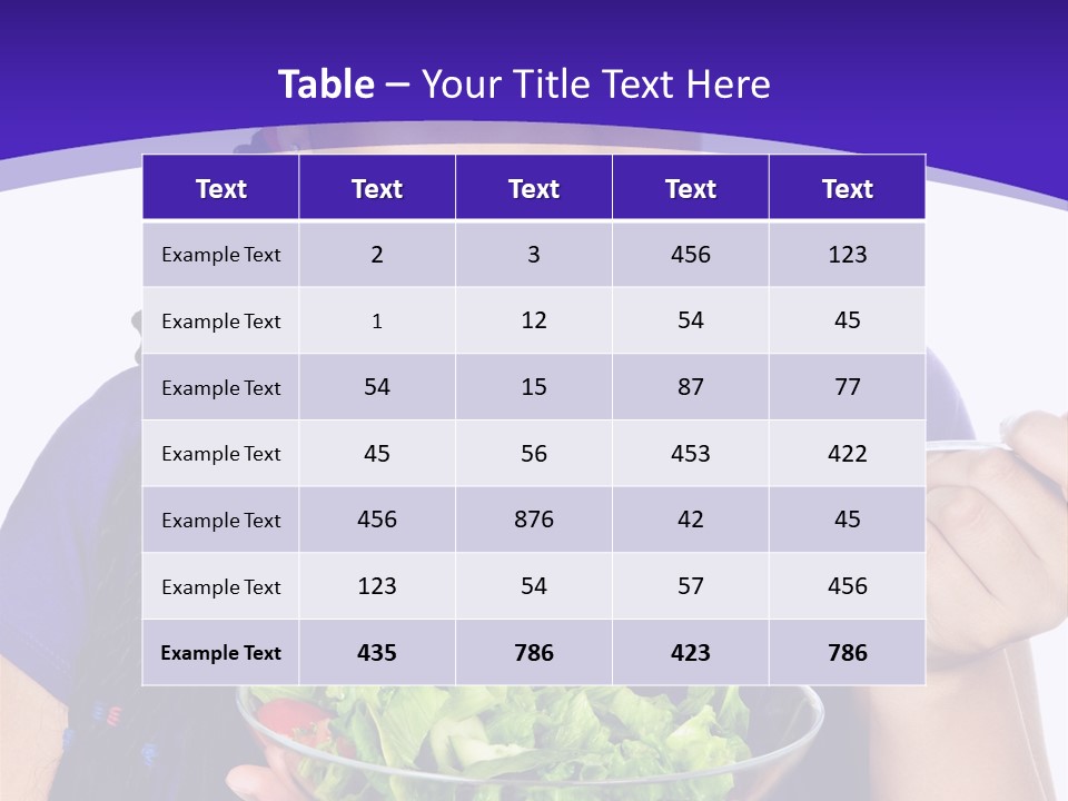 Isolated Portrait Of Black Teenage Girl With Salad Bowl PowerPoint Template