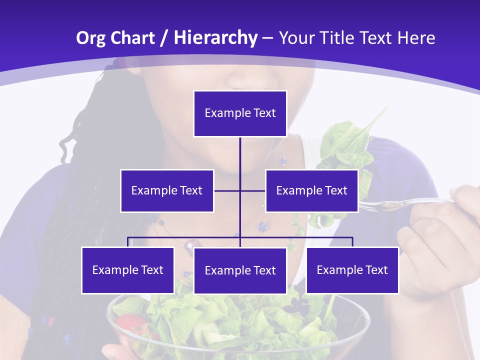 Isolated Portrait Of Black Teenage Girl With Salad Bowl PowerPoint Template