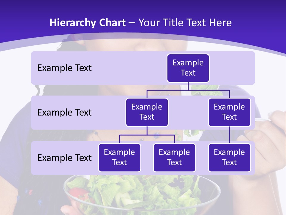 Isolated Portrait Of Black Teenage Girl With Salad Bowl PowerPoint Template
