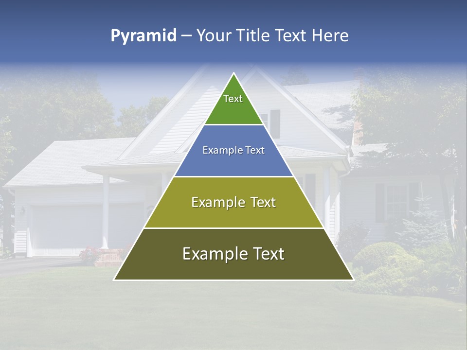 Lovely New Family Home In The Suburbs. PowerPoint Template