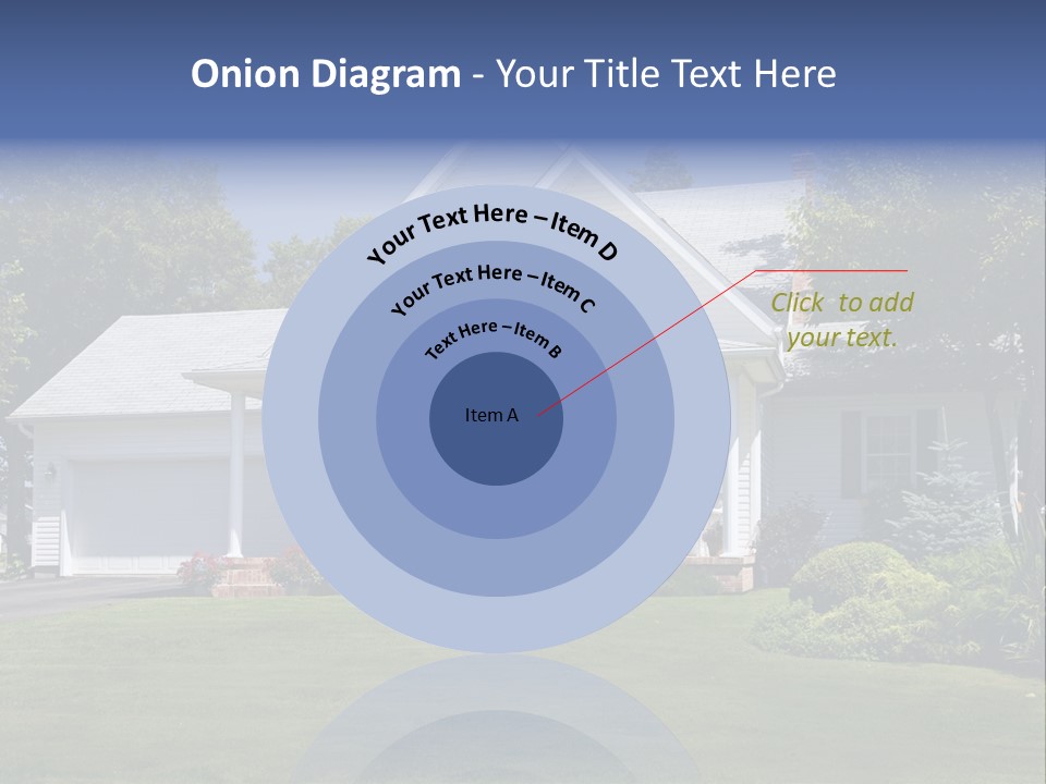 Lovely New Family Home In The Suburbs. PowerPoint Template