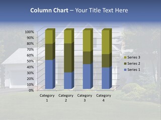 Lovely New Family Home In The Suburbs. PowerPoint Template