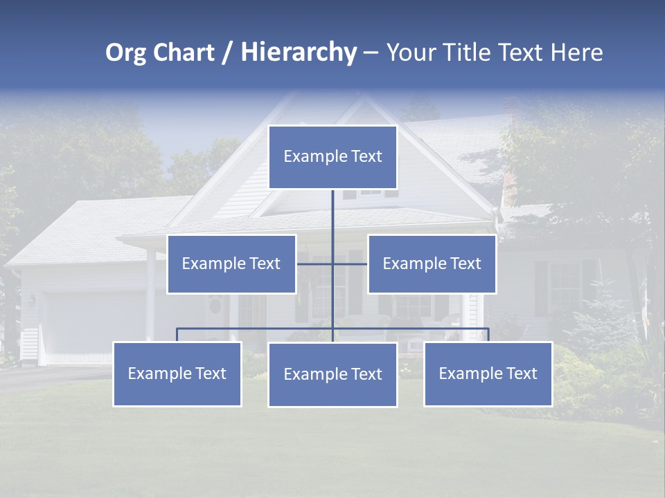 Lovely New Family Home In The Suburbs. PowerPoint Template