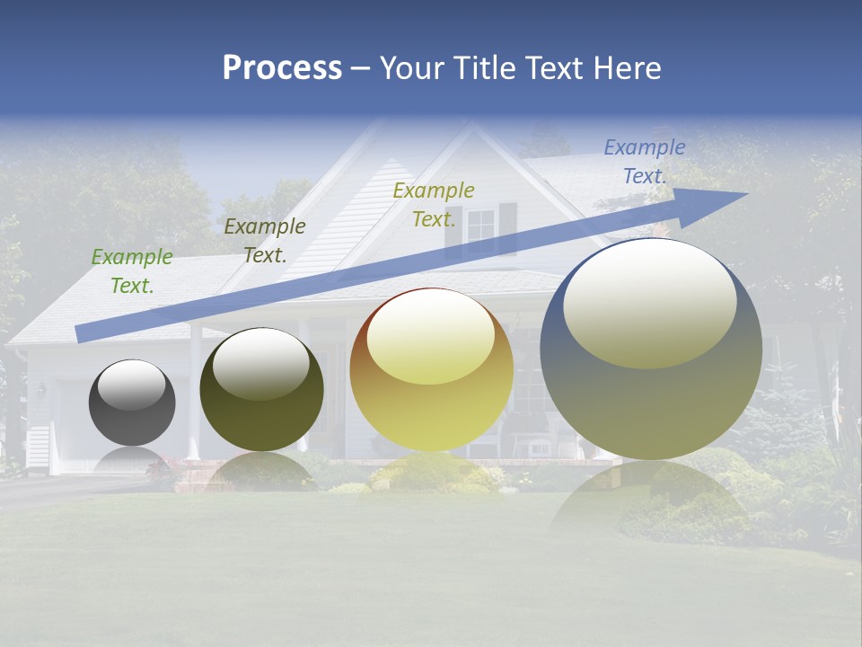 Lovely New Family Home In The Suburbs. PowerPoint Template