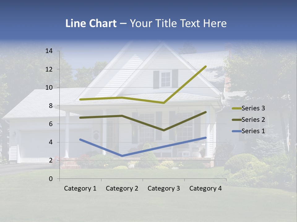 Lovely New Family Home In The Suburbs. PowerPoint Template