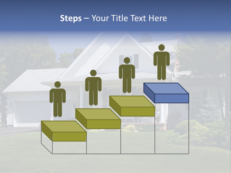 Lovely New Family Home In The Suburbs. PowerPoint Template