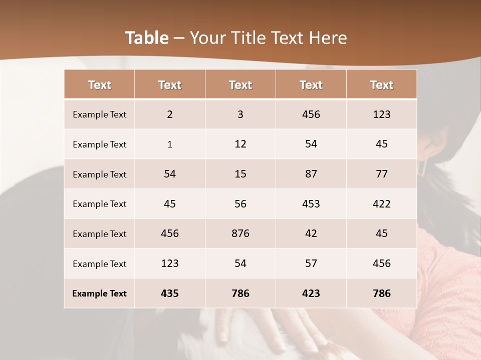 Smiling Asian Woman With Puppy On Her Lap. Square. PowerPoint Template
