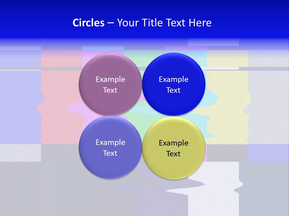 Distorted Television Bars Signal. Error On The Test Signal. PowerPoint Template
