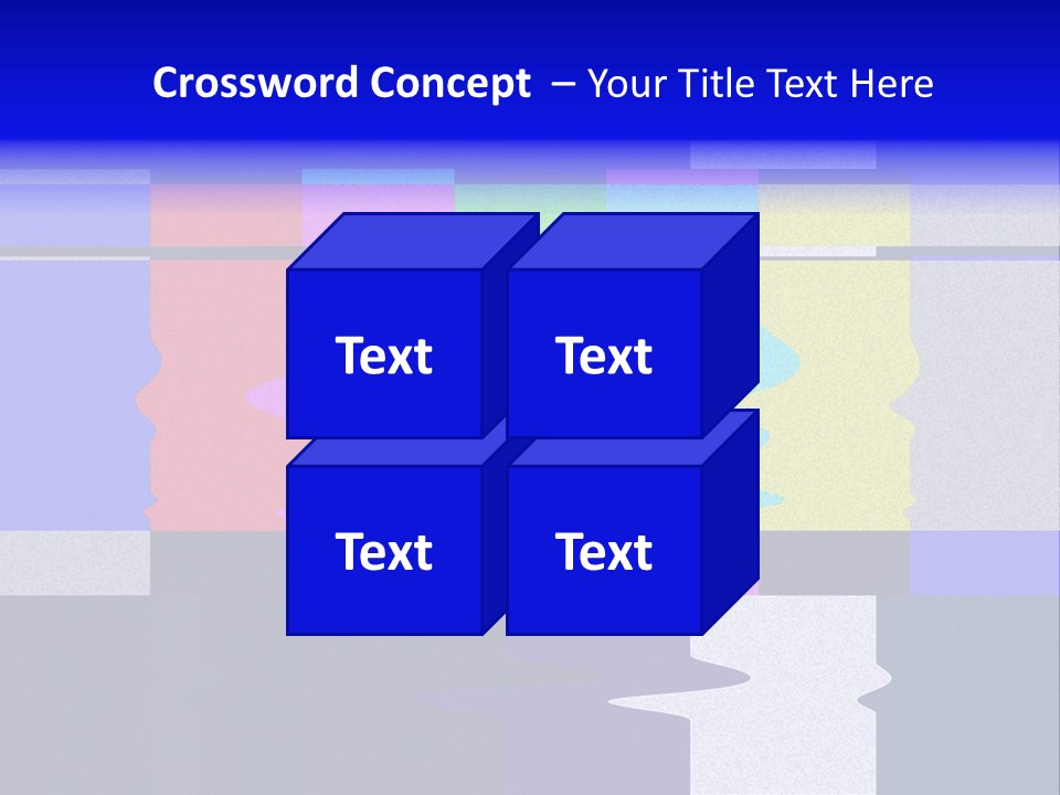 Distorted Television Bars Signal. Error On The Test Signal. PowerPoint Template