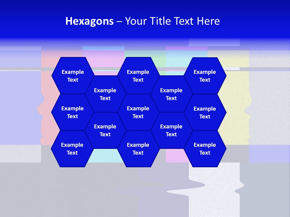 Distorted Television Bars Signal. Error On The Test Signal. PowerPoint Template