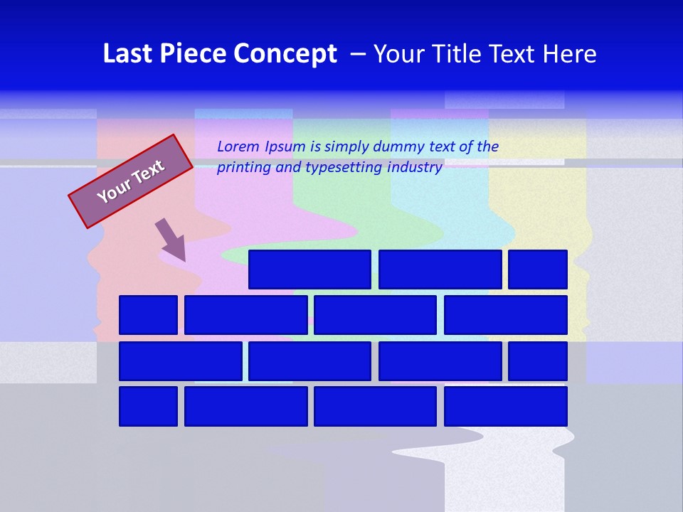 Distorted Television Bars Signal. Error On The Test Signal. PowerPoint Template