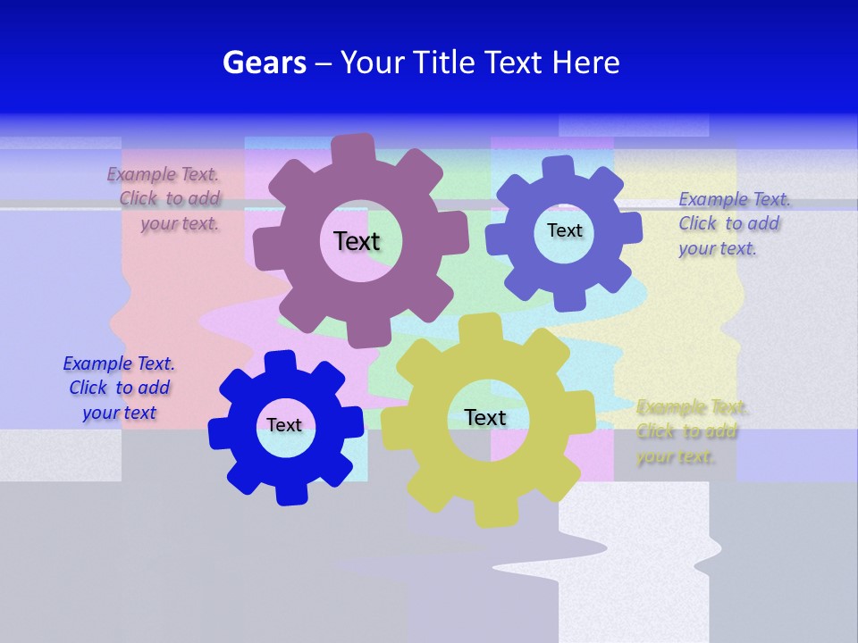 Distorted Television Bars Signal. Error On The Test Signal. PowerPoint Template