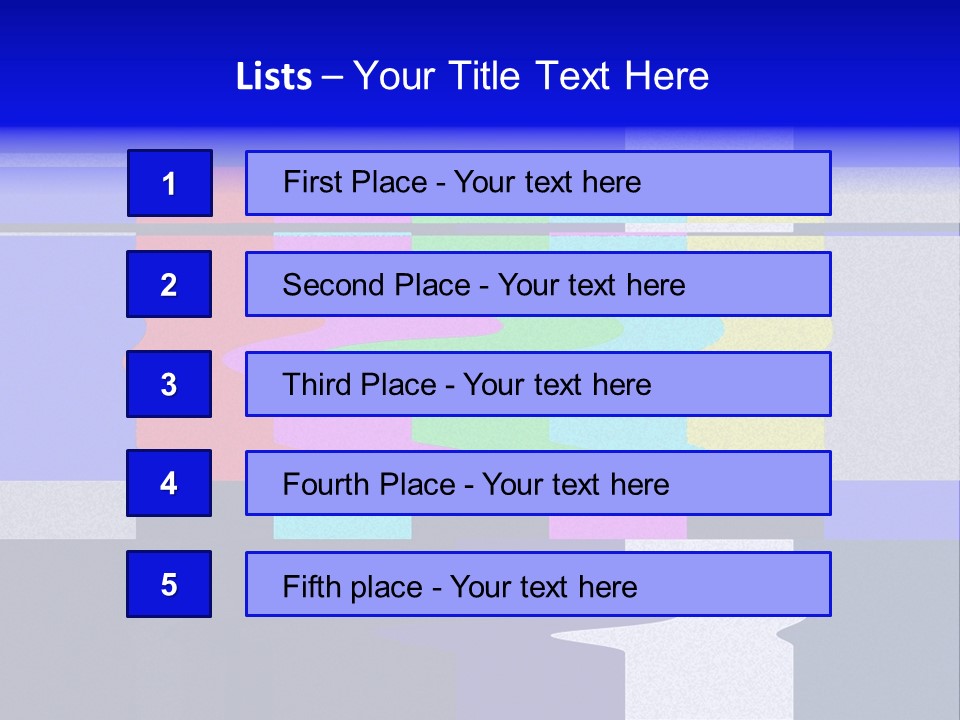 Distorted Television Bars Signal. Error On The Test Signal. PowerPoint Template