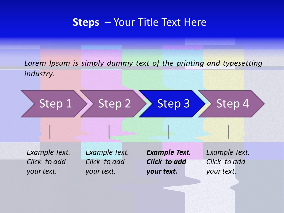 Distorted Television Bars Signal. Error On The Test Signal. PowerPoint Template