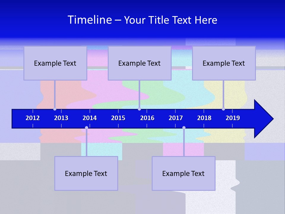 Distorted Television Bars Signal. Error On The Test Signal. PowerPoint Template
