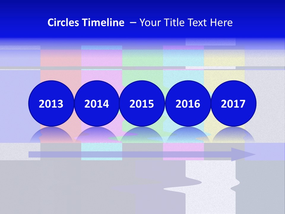 Distorted Television Bars Signal. Error On The Test Signal. PowerPoint Template