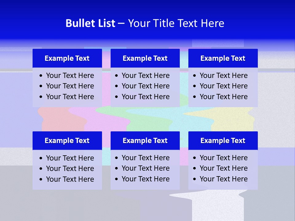Distorted Television Bars Signal. Error On The Test Signal. PowerPoint Template