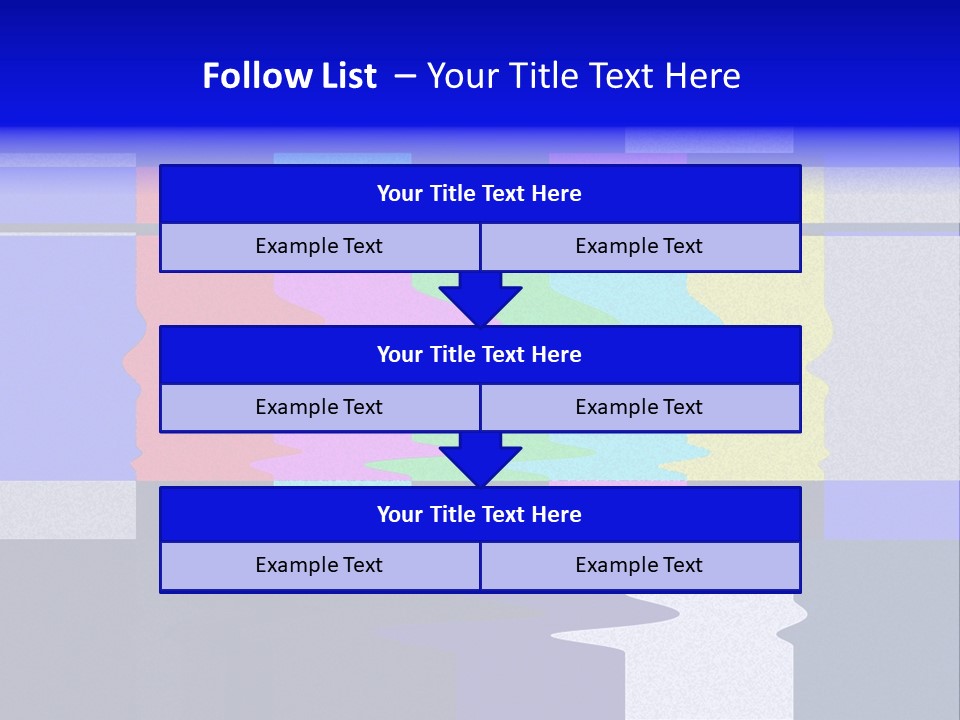 Distorted Television Bars Signal. Error On The Test Signal. PowerPoint Template