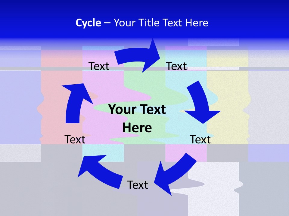 Distorted Television Bars Signal. Error On The Test Signal. PowerPoint Template