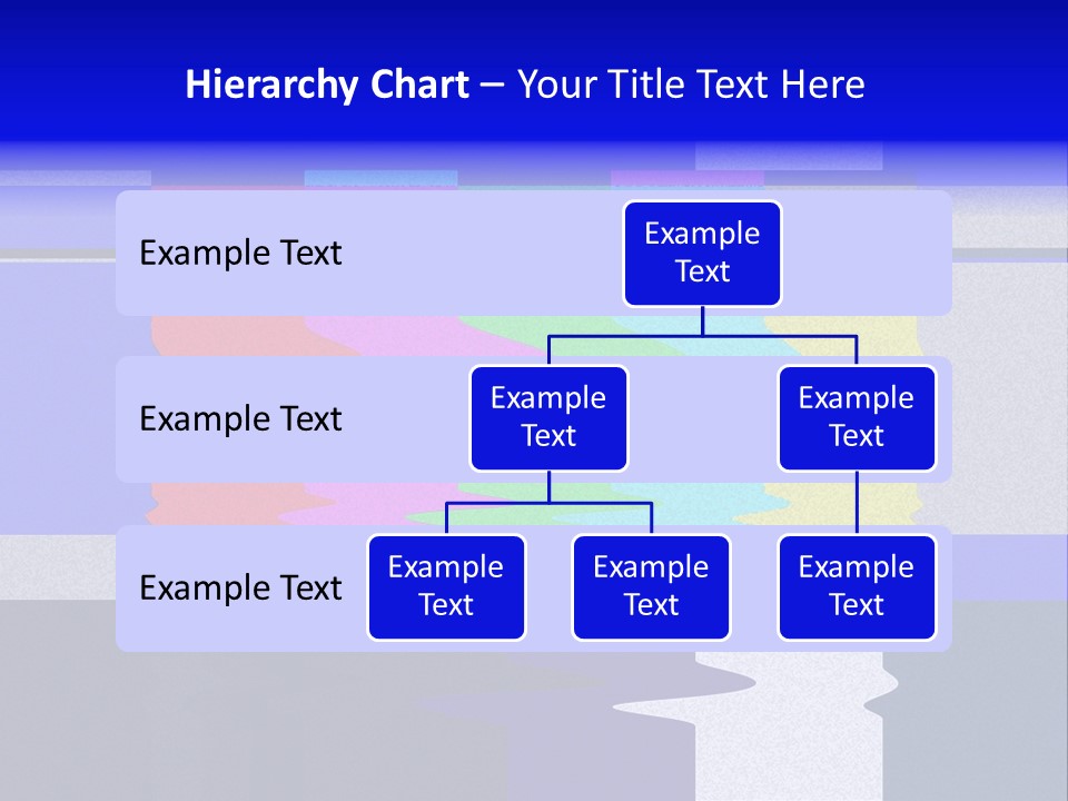 Distorted Television Bars Signal. Error On The Test Signal. PowerPoint Template
