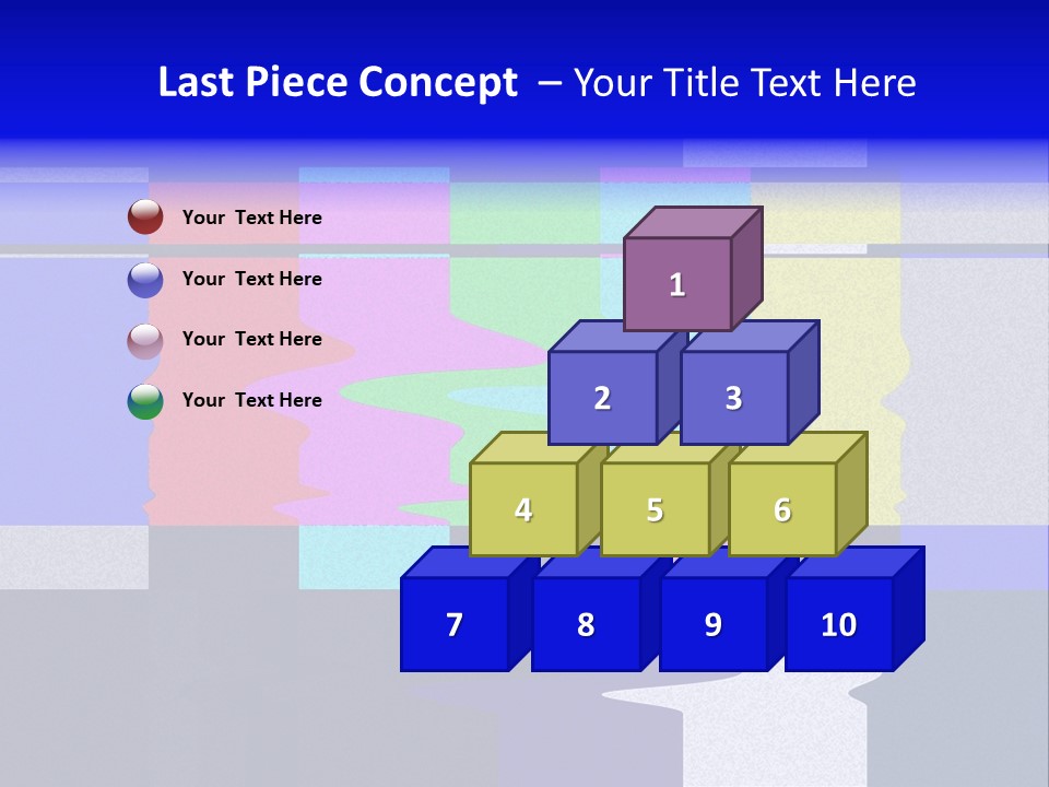 Distorted Television Bars Signal. Error On The Test Signal. PowerPoint Template