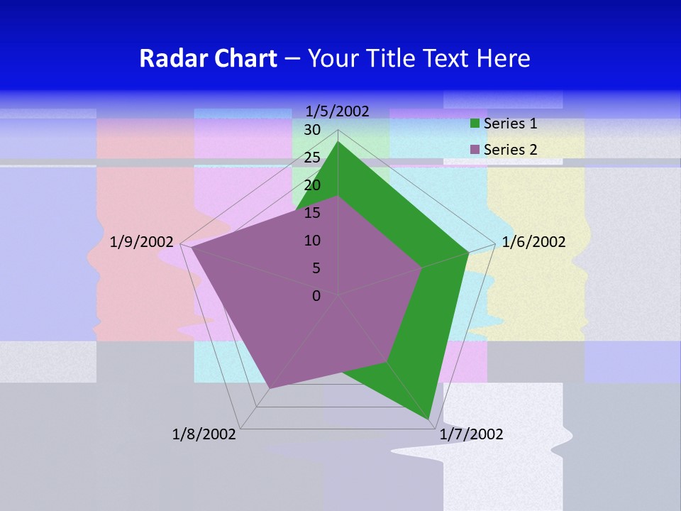 Distorted Television Bars Signal. Error On The Test Signal. PowerPoint Template
