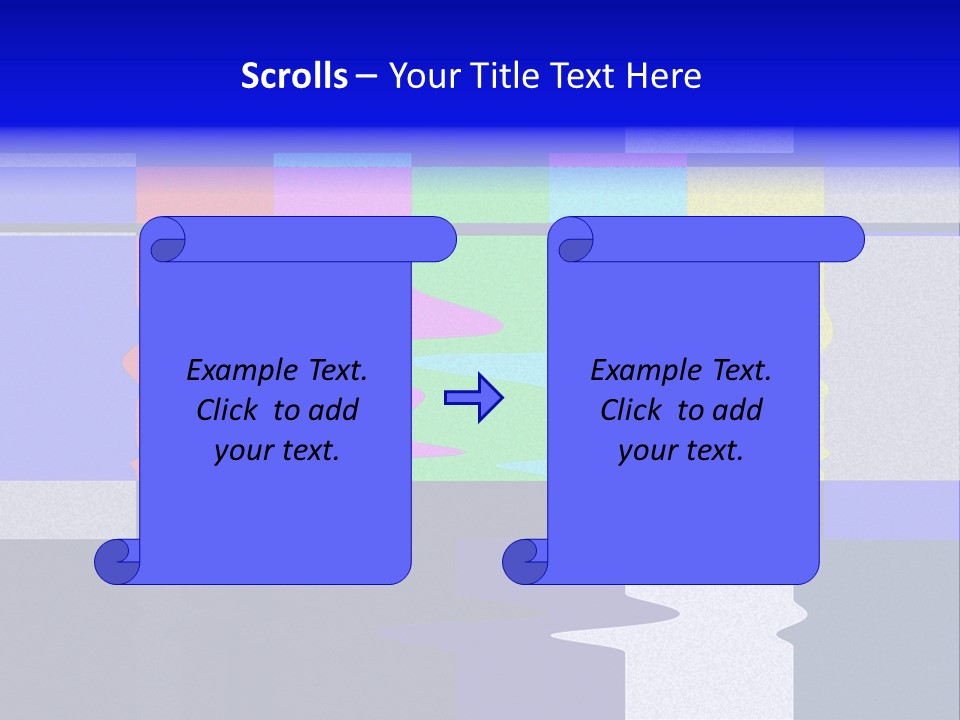 Distorted Television Bars Signal. Error On The Test Signal. PowerPoint Template