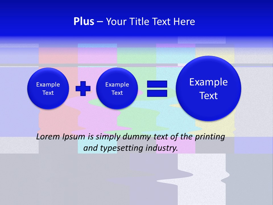Distorted Television Bars Signal. Error On The Test Signal. PowerPoint Template