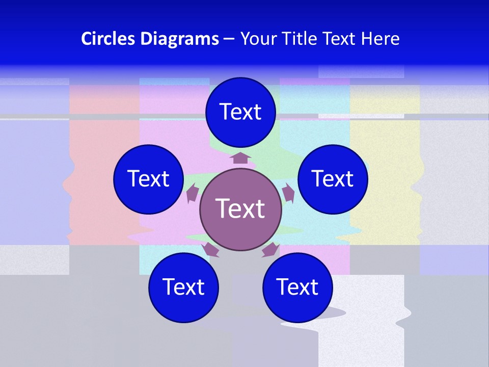Distorted Television Bars Signal. Error On The Test Signal. PowerPoint Template