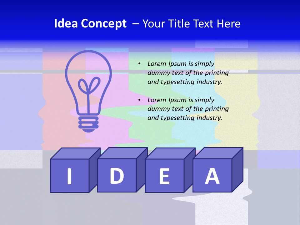 Distorted Television Bars Signal. Error On The Test Signal. PowerPoint Template