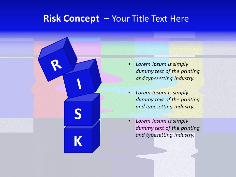 Distorted Television Bars Signal. Error On The Test Signal. PowerPoint Template