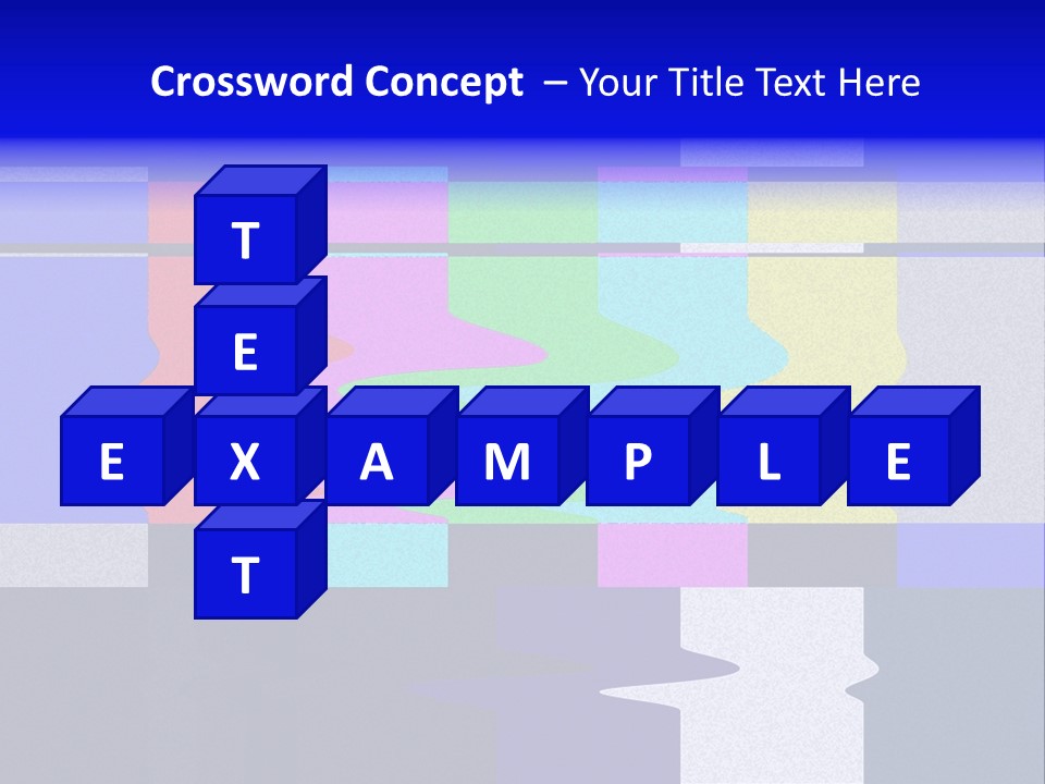 Distorted Television Bars Signal. Error On The Test Signal. PowerPoint Template