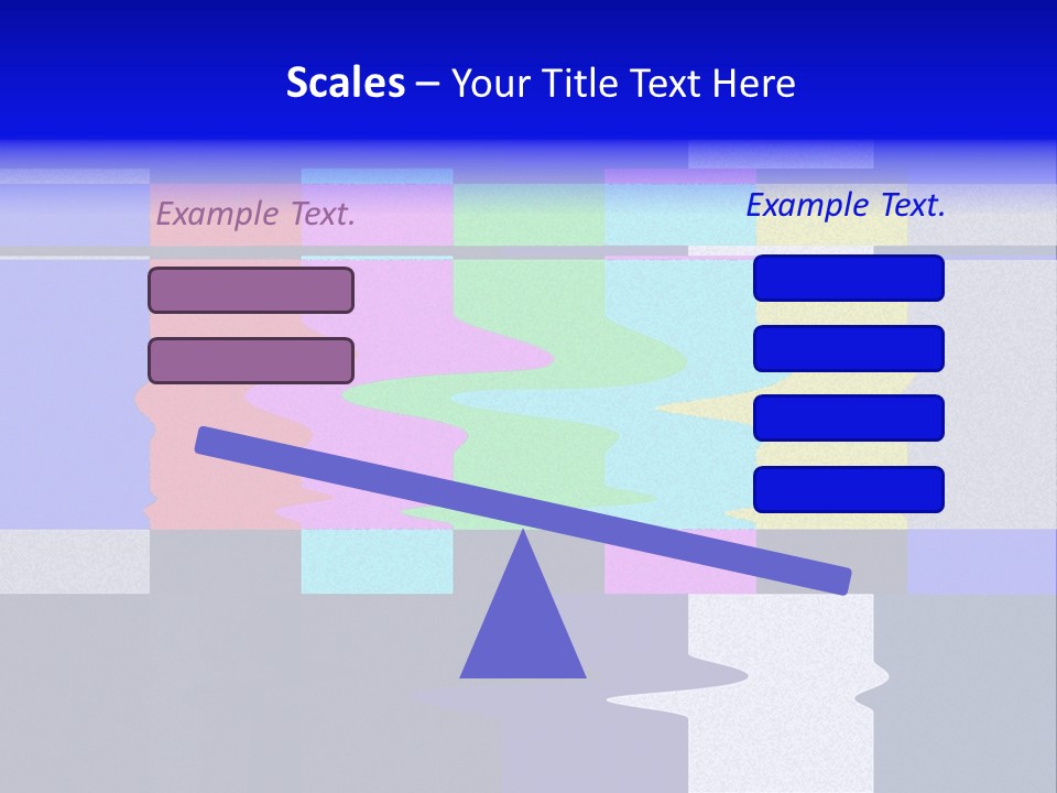 Distorted Television Bars Signal. Error On The Test Signal. PowerPoint Template