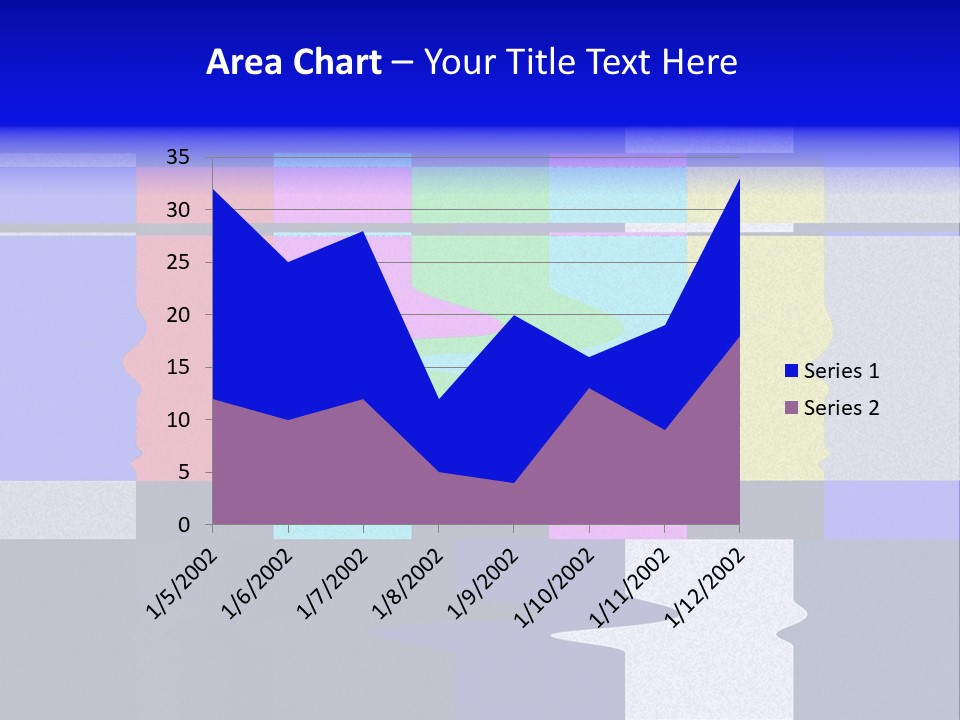 Distorted Television Bars Signal. Error On The Test Signal. PowerPoint Template