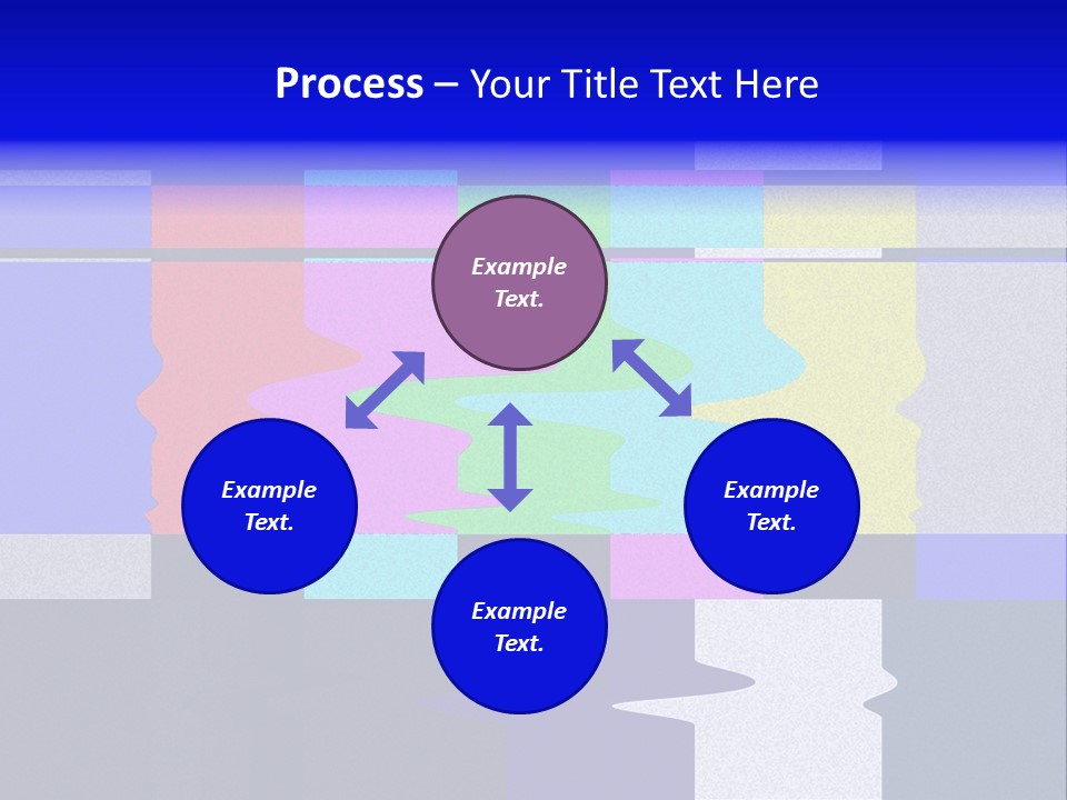 Distorted Television Bars Signal. Error On The Test Signal. PowerPoint Template