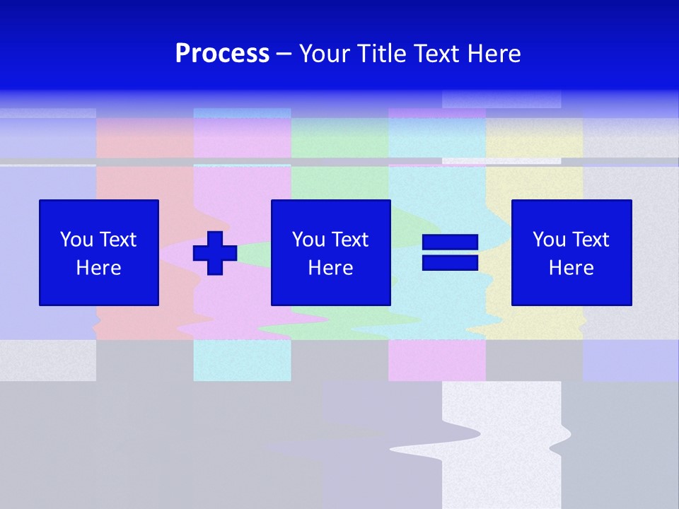 Distorted Television Bars Signal. Error On The Test Signal. PowerPoint Template